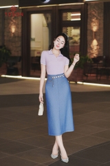 AP421- Áo polo croptop