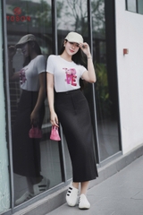 AP308 - Áo cotton trắng in hình Love