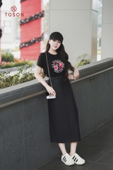 AP109 - Áo cotton in hình tròn hoa