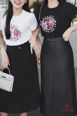 AP109 - Áo cotton in hình tròn hoa