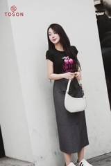 AP202 - Áo cotton vai chờm in quả cherry