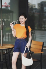 AP101 - Áo phông tay zắc lăng đính cúc