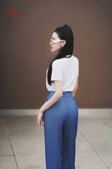 AP307 - Áo cotton croptop in hình bông hoa