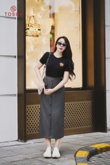 AP307 - Áo cotton croptop in hình bông hoa