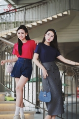 AP203 - Áo cotton bấu mí nổi