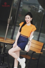 AP101 - Áo phông tay zắc lăng đính cúc