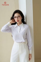 12595T14 - Áo thô kẻ tím