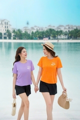 AP356 - Áo cotton croptop ngực in hoa nhỏ