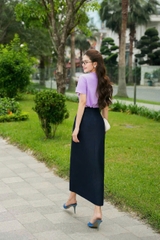 AP112 - Áo cotton in hoa ngang ngực