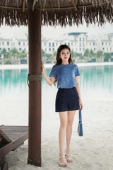 JAN12X05 - Áo cotton bò rút gấu