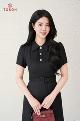 43034B95 - Đầm tơ cổ đức