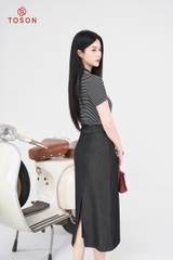 38888B05 - Chân váy tuýp si co giãn thắt đai eo