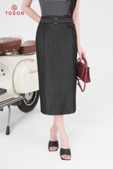 38888B05 - Chân váy tuýp si co giãn thắt đai eo