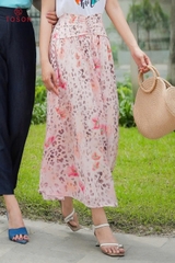 33018H95 - Chân váy hoa xòe nhún