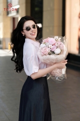 12025 - Áo kẻ tay zắc lăng