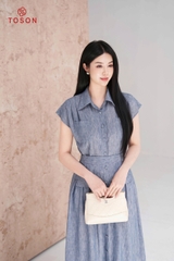 B1320 - Bộ đũi: Áo + Chân váy xoè