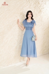 44046 - Đầm xòe tơ đính hoa T.Trí