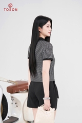 AP315 - Áo cổ sen thêu, cotton