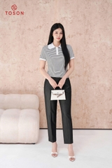 AP315 - Áo cổ sen thêu, cotton