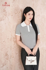 AP315 - Áo cổ sen thêu, cotton