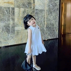 Váy bé gái 10-30kg cotton mềm mát BBShine, Đầm bé gái kiểu dáng polo phong cách dễ thương - D107