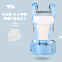 Địu em bé, địu cho bé 0-2 tuổi chống gù đa năng nhiều tư thế có ghế vải lưới thoáng mát cho bé BBShine – SS013
