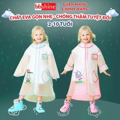 Áo mưa cho bé 2-10 tuổi chất liệu cao cấp BBShine, Áo mưa trẻ em nhiều họa tiết ngộ nghĩnh đáng yêu - AM016