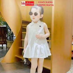 Váy bé gái 10-30kg cotton mềm mát BBShine, Đầm bé gái kiểu dáng polo phong cách dễ thương - D107