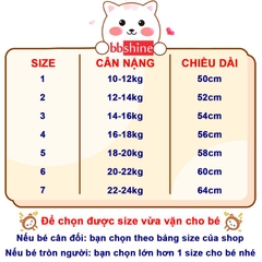 Váy bé gái 10-30kg cotton mềm mát BBShine, Đầm bé gái kiểu dáng polo phong cách dễ thương - D107