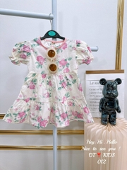 Váy bé gái 10-29kg họa tiết hoa hồng xinh xắn BBShine, Đầm bé gái dáng babydoll xòe siêu đáng yêu - D105