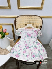 Váy bé gái 10-29kg họa tiết hoa hồng xinh xắn BBShine, Đầm bé gái dáng babydoll xòe siêu đáng yêu - D105