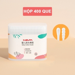 Tăm bông sơ sinh, Tăm bông trẻ em chuyên dụng hộp 400 que Misuta cao cấp BBShine – SS020