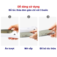 Tông đơ cắt tóc cho bé cực êm khi bé ngủ có hút tóc BBShine, Tăng đơ cắt tóc cho bé cao cấp Misuta chống nước – DT004