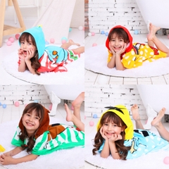 Khăn choàng đi biển cho bé 2-10 tuổi BBShine, Áo choàng đi biển hàng loại I nhiều màu sắc tươi sáng – KH001