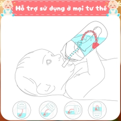 Bình nước cho bé hình thú vui nhộn cao cấp BBShine, Bình tập uống nước cho bé chống sặc chịu nhiệt tốt – BN009