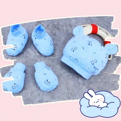 Mũ sơ sinh kèm bao tay bao chân chất cotton cao cấp BBShine, Set bao tay chân mũ sơ sinh 5 chi tiết nhiều họa tiết xinh xắn – SS037