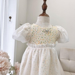 Váy bé gái 10-27kg chất tơ xốp cao cấp BBShine, Đầm bé gái tiểu thư tông màu pastel nhẹ nhàng - D112