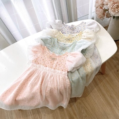 Váy bé gái 10-27kg chất tơ xốp cao cấp BBShine, Đầm bé gái tiểu thư tông màu pastel nhẹ nhàng - D112