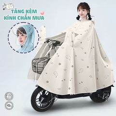 Áo mưa cánh dơi chất liệu PVC cao cấp BBShine, Áo mưa 1 người nhanh khô chống thấm nước tốt - AM019