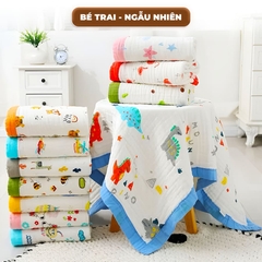 Khăn Tắm Cho Bé Sơ Sinh 6 Lớp Cao Cấp Siêu Mềm Mại Thấm Hút Tốt BBShine – KH016
