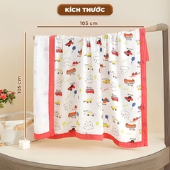 Khăn Tắm Cho Bé Sơ Sinh 6 Lớp Cao Cấp Siêu Mềm Mại Thấm Hút Tốt BBShine – KH016