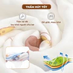 Khăn Tắm Cho Bé Sơ Sinh 6 Lớp Cao Cấp Siêu Mềm Mại Thấm Hút Tốt BBShine – KH016