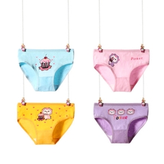 Quần lót cotton cho bé gái 2-10 tuổi chất cotton mềm thoáng khí co giãn tốt họa tiết đủ màu sắc đáng yêu BBShine – C018