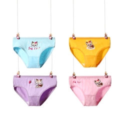 Quần lót cotton cho bé gái 2-10 tuổi chất cotton mềm thoáng khí co giãn tốt họa tiết đủ màu sắc đáng yêu BBShine – C018