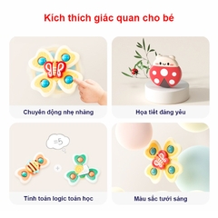 Con quay spinner họa tiết động vật vui nhộn BBShine, Con quay cho bé nhiều màu sắc đáng yêu – DC064