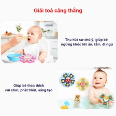 Con quay spinner họa tiết động vật vui nhộn BBShine, Con quay cho bé nhiều màu sắc đáng yêu – DC064