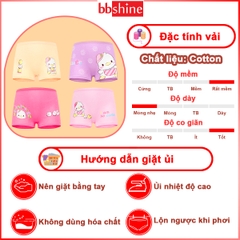 Quần chip đùi cotton cao cấp cho bé gái 2-12 tuổi hình hươu cao cổ đủ màu sắc tươi vui BBShine – C017