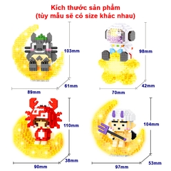 Mô hình lắp ráp 12 cung hoàng đạo BBShine, Đồ chơi mô hình ánh trăng có đèn phát sáng dành cho bé – DC070
