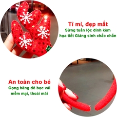 Băng đô Noel sừng tuần lộc đính sequin lấp lánh BBShine, Băng đô Giáng sinh đơn giản phù hợp cho mọi lứa tuổi – NOEL015