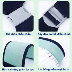 Địu em bé 0-3 tuổi cao cấp BBShine, Địu cho bé gọn nhẹ thông thoáng dễ sử dụng – SS035